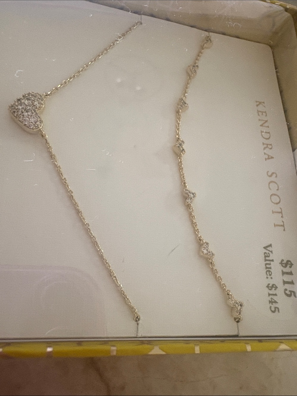 Kendra Scott Gold Layered Heart Necklace Set - Picture 4 of 8